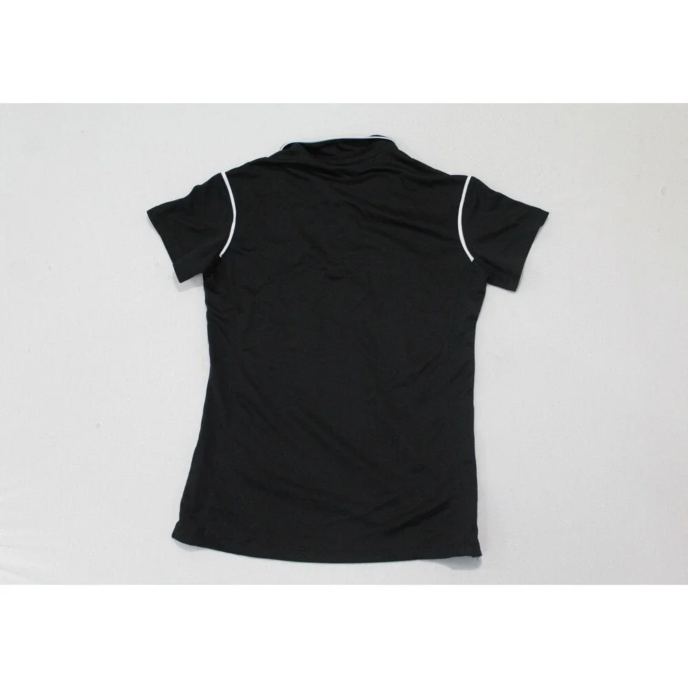 Nike Women Black Polo Shirt Dri Fit Golf Casual Size Medium